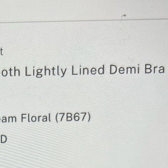 Victoria's Secret Cream and Blue Floral Bra - Picture 11 of 12